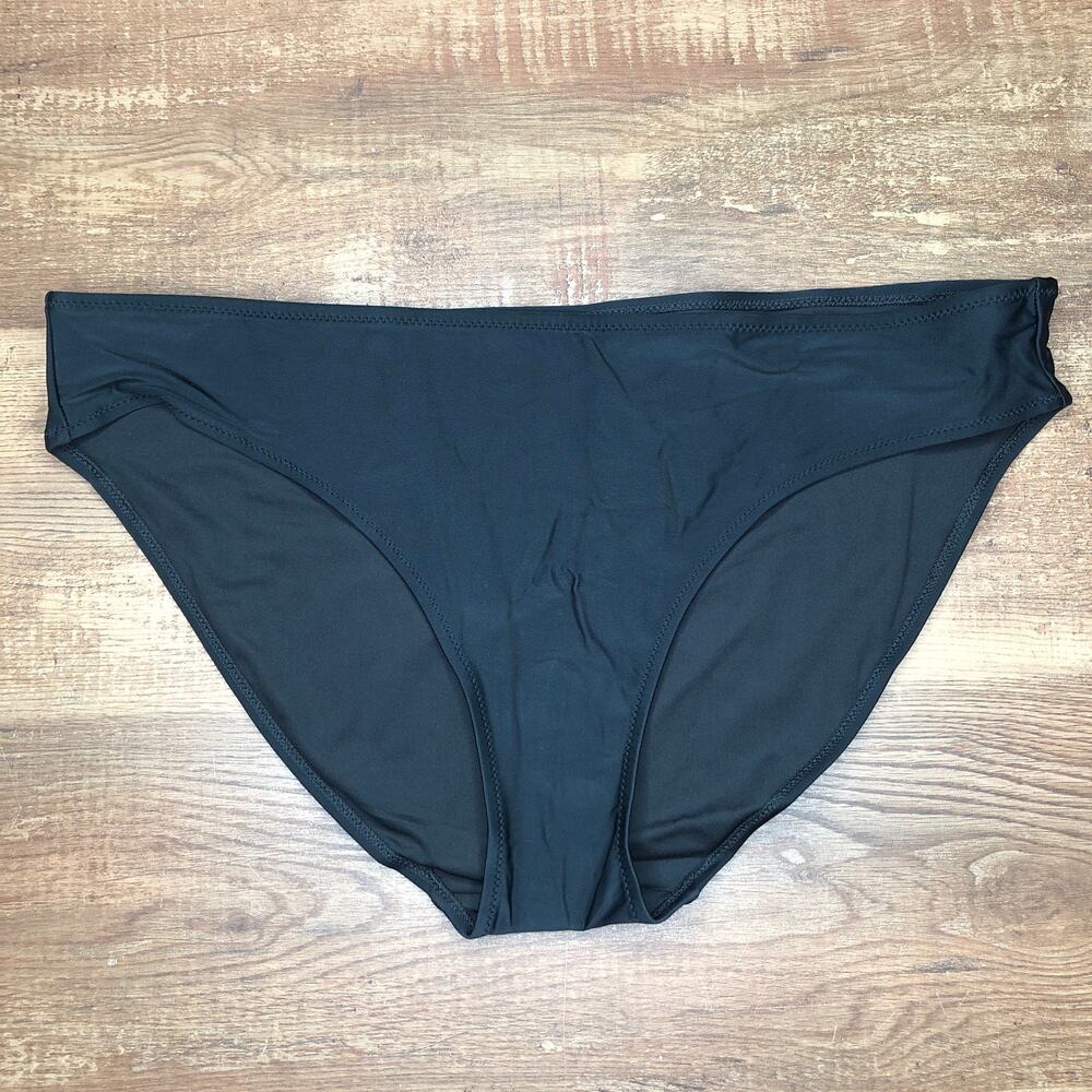 Aerie The Classic Bikini Bottom Size XXL Black Swim Full Coverage NWT 1753-02946